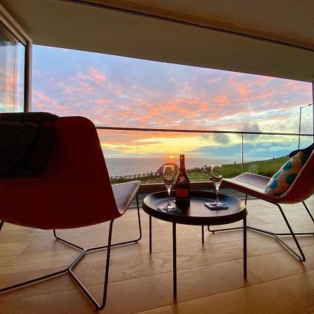 New Quay Sunset Waves Sea View Apartment Featuring Panoramic Views & Parking מראה חיצוני תמונה