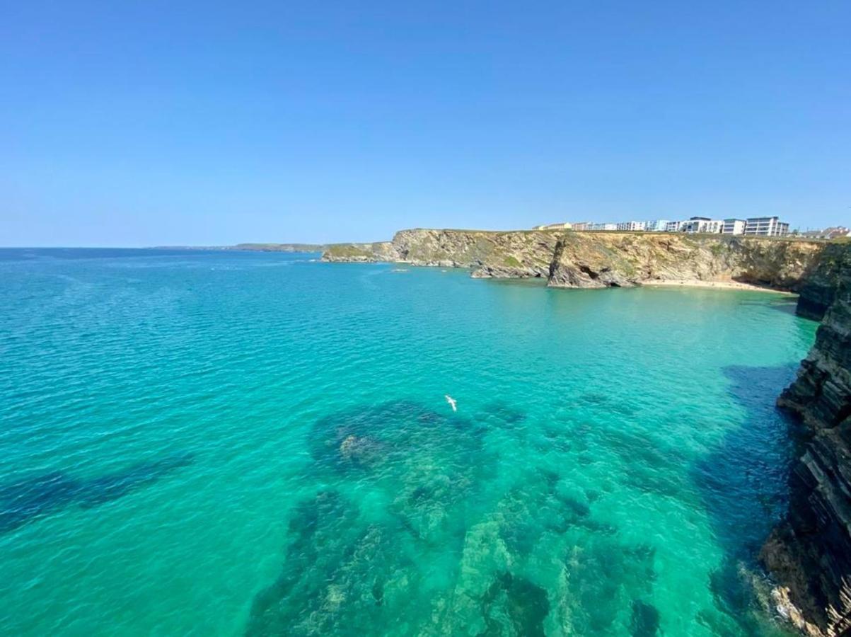 New Quay Sunset Waves Sea View Apartment Featuring Panoramic Views & Parking מראה חיצוני תמונה